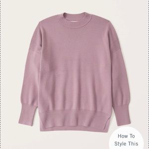 Abercrombie and Fitch LuxeLoft Oversized Legging-Friendly Crew Sweater